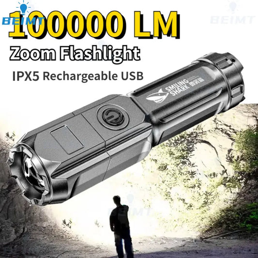 100000LM Powerful LED  Tactical Flash Light