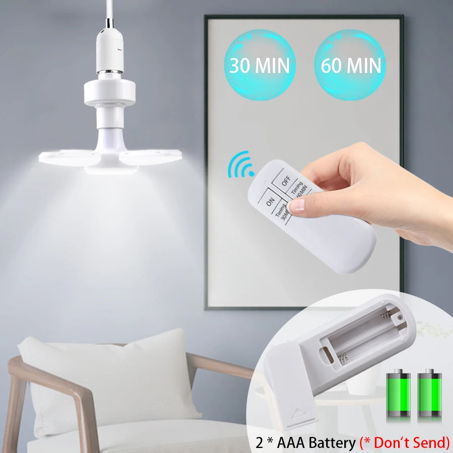 LED Foldable Light For Home Ceiling With Remote Controller.