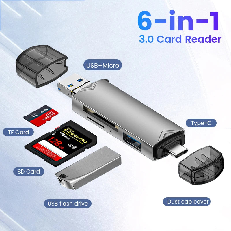 6 in 1 Card Reader Adapter