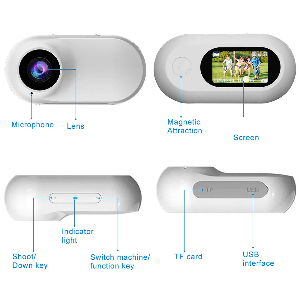 Mini Action Camera 1080P HD Head Mounted