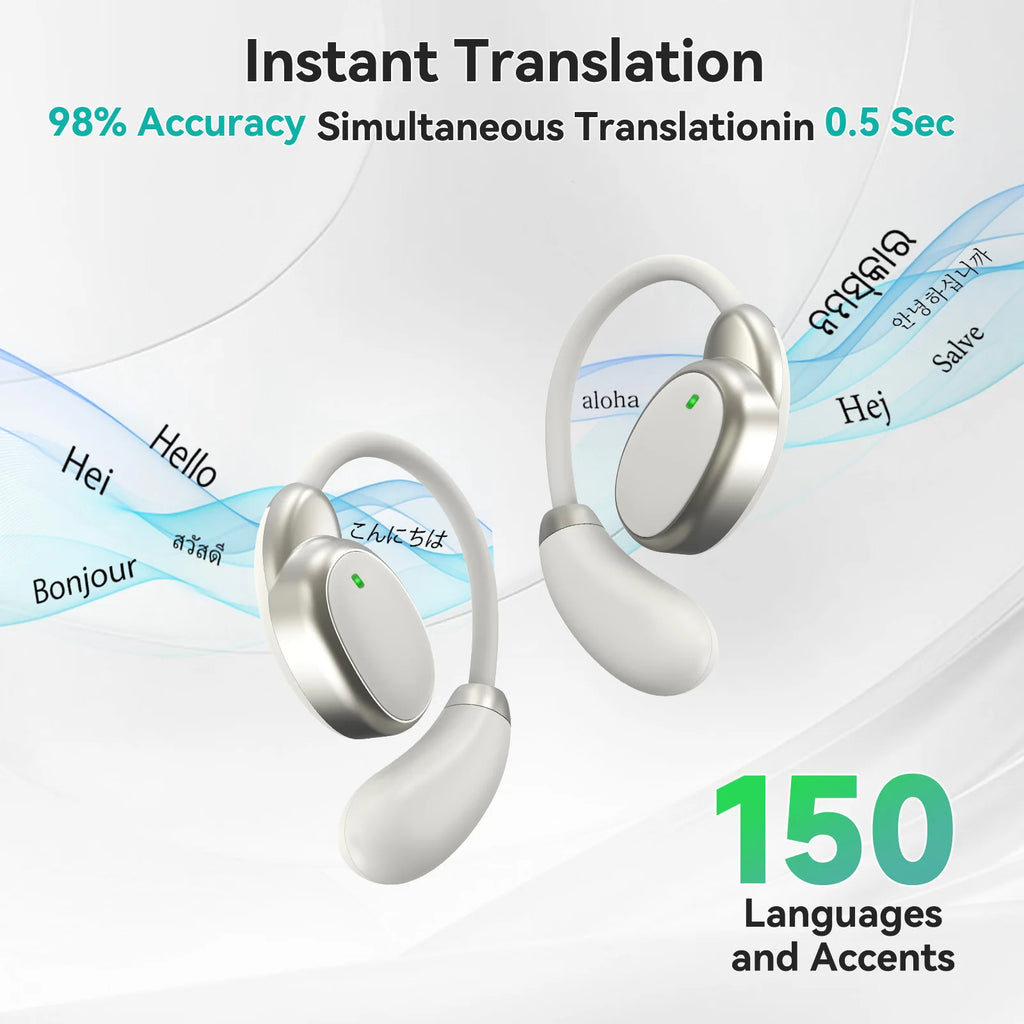 Real-time Translation Instant Voice Translator earbuds