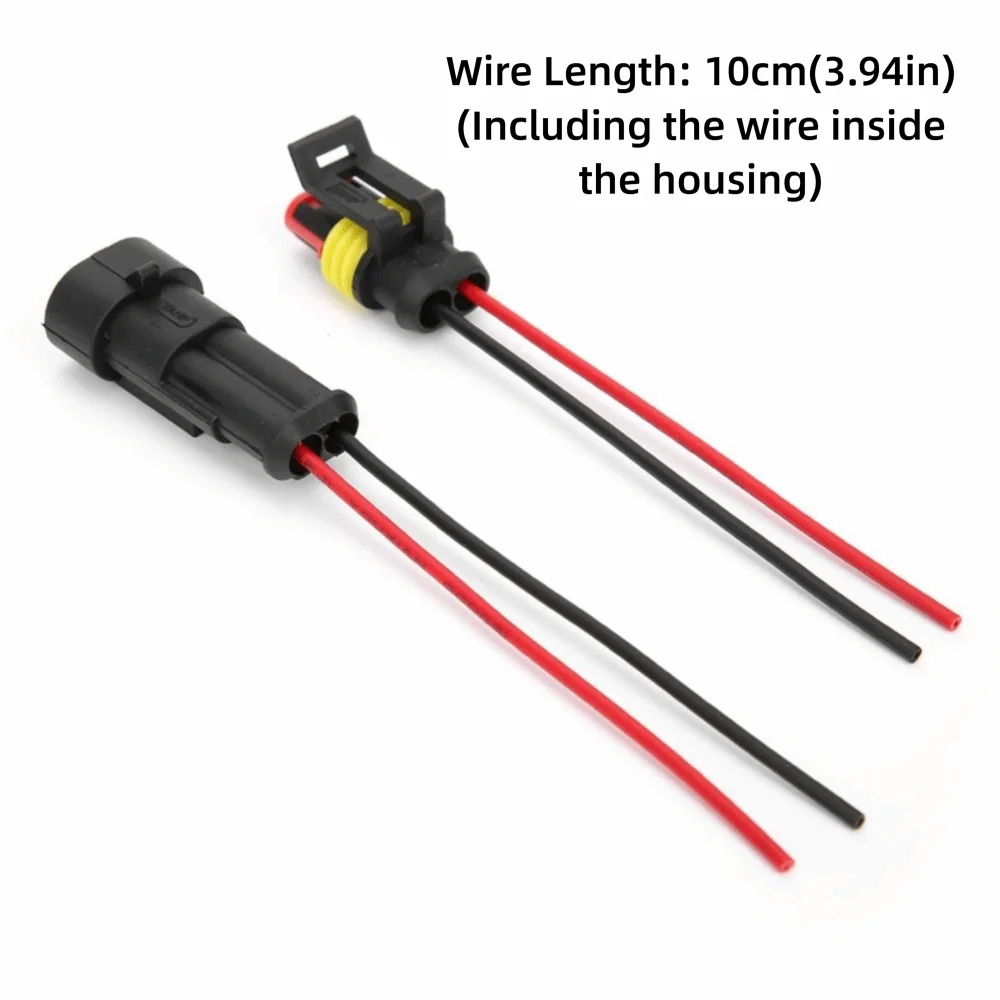 5 Sets 2 Pin Connector- Waterproof Plug.