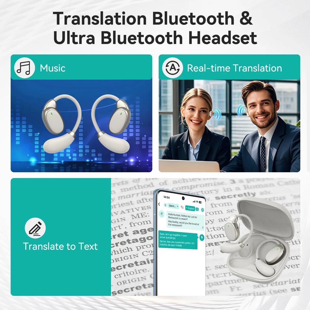 Real-time Translation Instant Voice Translator earbuds