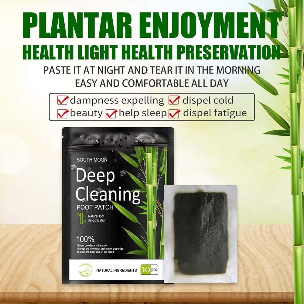 Natural Ginger Bamboo Foot Detox Patches.