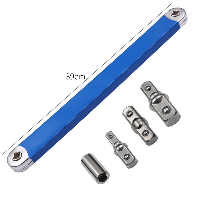 Zero Offset Extension Wrench 1/2" 1/4" 3/8" Tight Space Tool