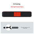 Red Light Therapy Belt -3-Gear Heat & Vibration，