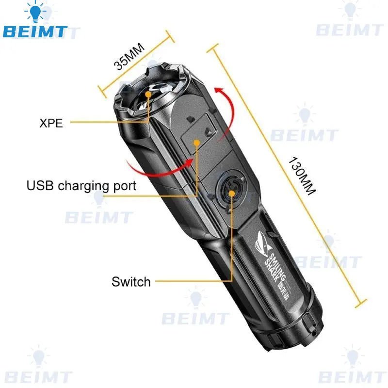 100000LM Powerful LED  Tactical Flash Light