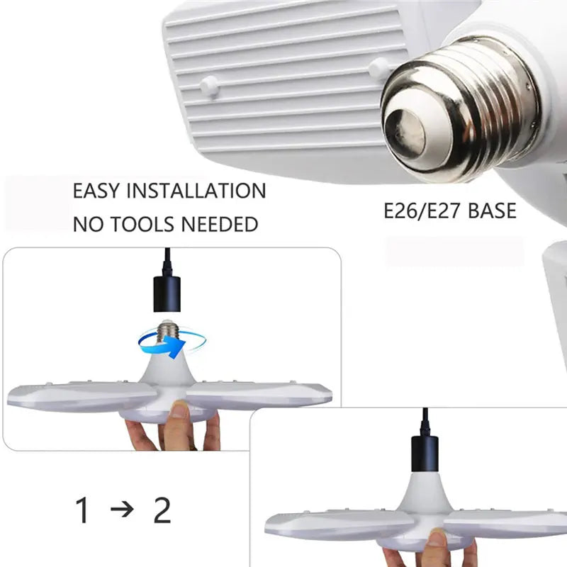 LED Foldable Light For Home Ceiling With Remote Controller.