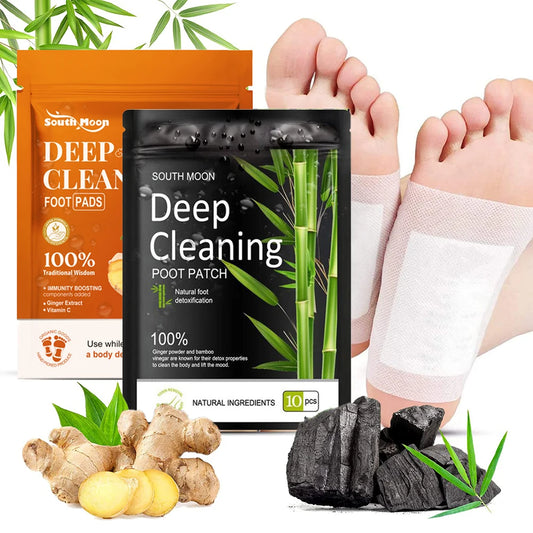 Natural Ginger Bamboo Foot Detox Patches.