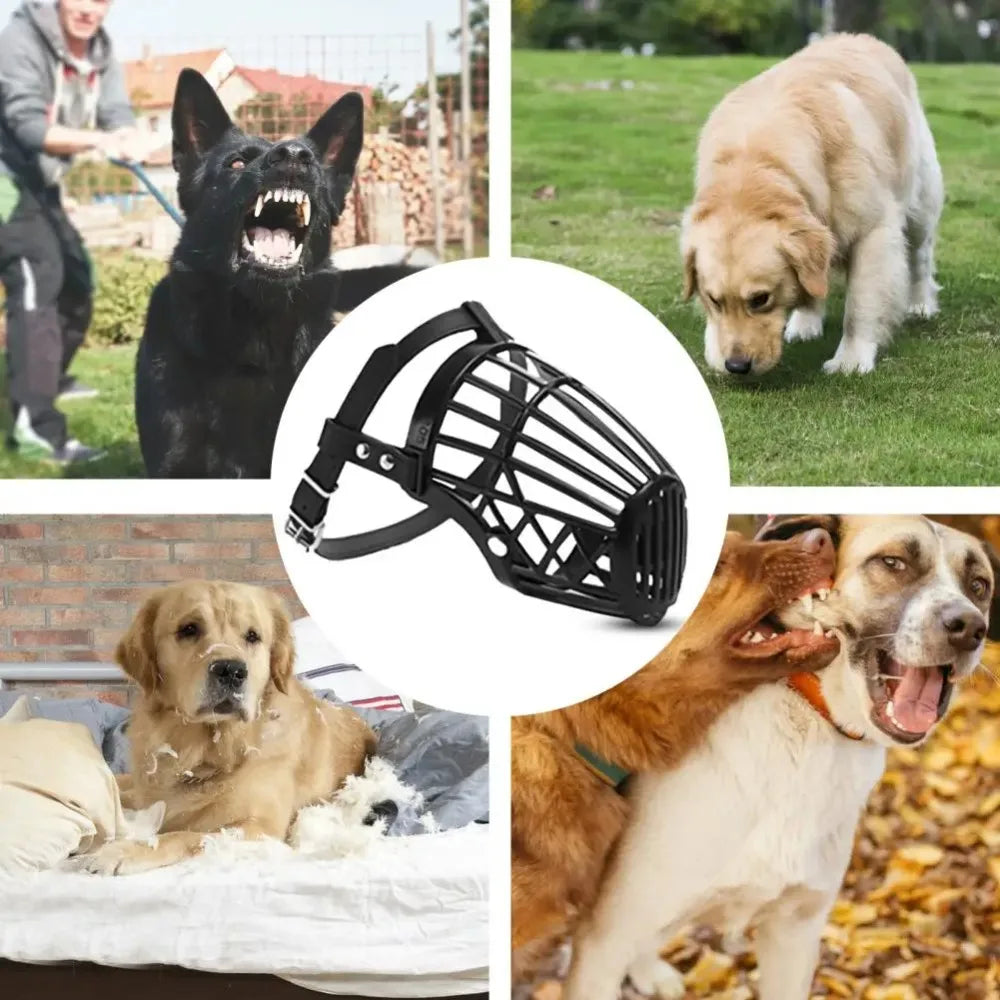Soft Plastic-Strong Dog Muzzle for Small to Large Dogs.