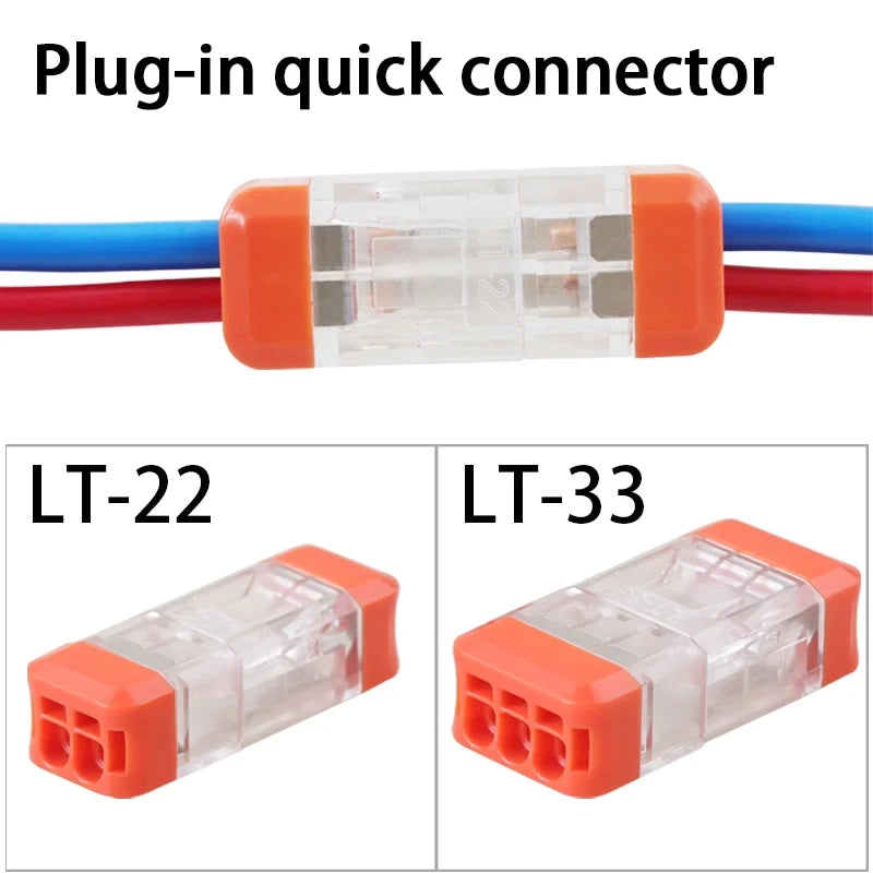 5/10 Pcs LT-22 LT-33 Quick Connect Terminal Plug.