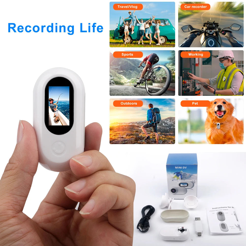 Mini Action Camera 1080P HD Head Mounted