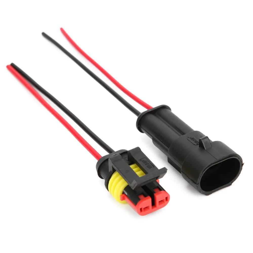 5 Sets 2 Pin Connector- Waterproof Plug.