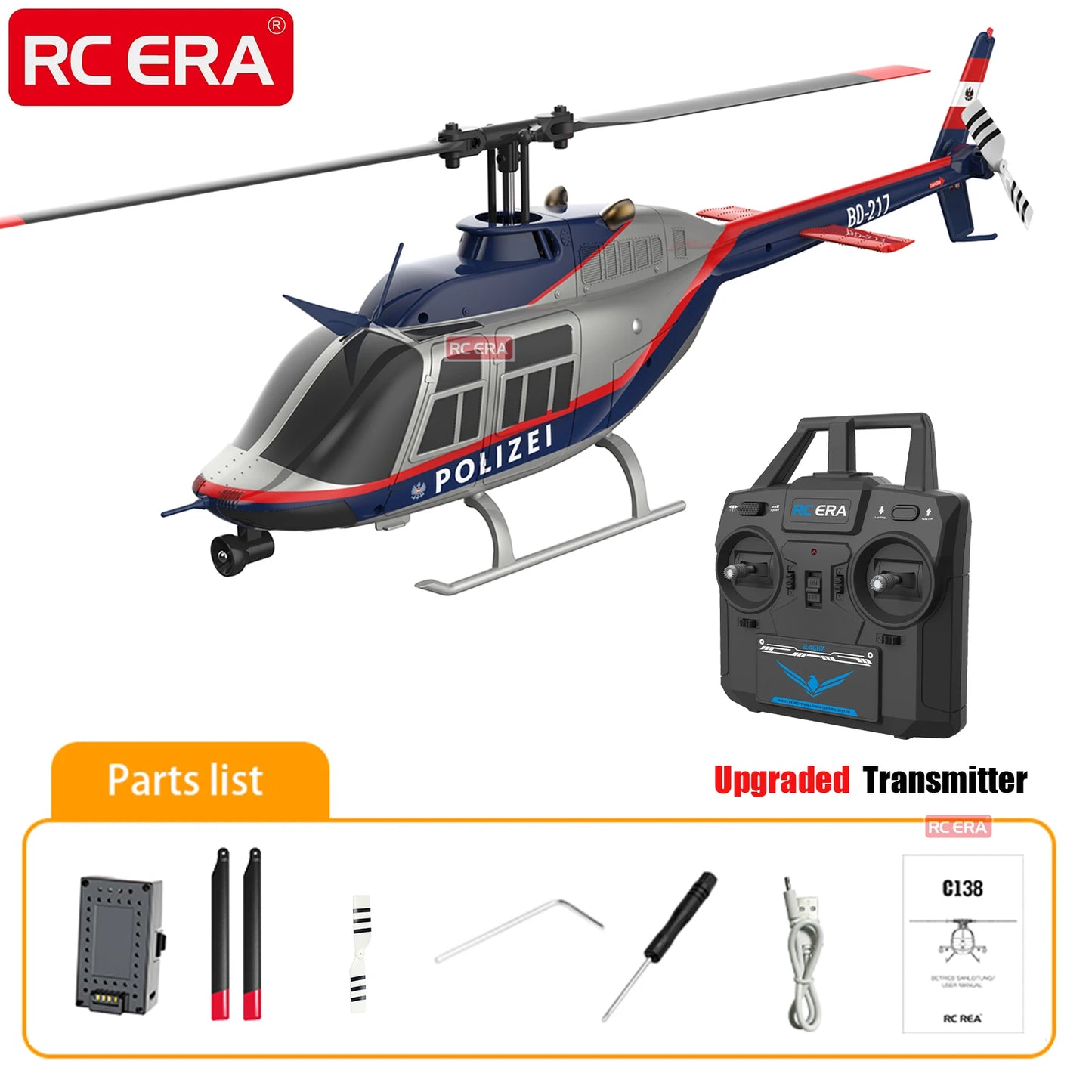 RC ERA BELL206 Gyro-helicopter scale1/36