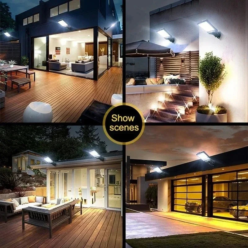 Powerful LED Outdoor Solar Wall Lamp.