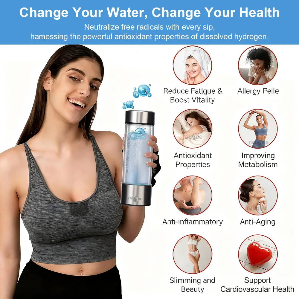 Hydrogen Water Bottle 420ml