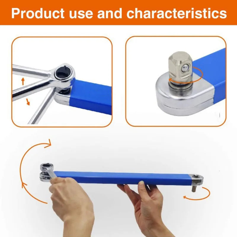 Zero Offset Extension Wrench 1/2" 1/4" 3/8" Tight Space Tool