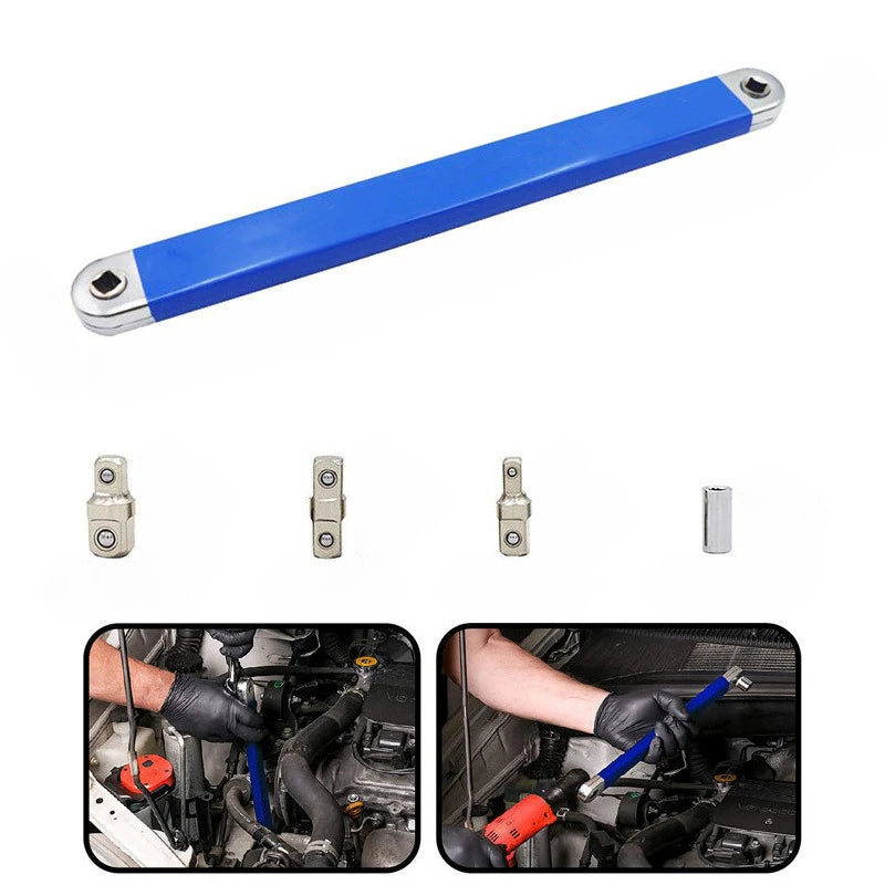 Zero Offset Extension Wrench 1/2" 1/4" 3/8" Tight Space Tool